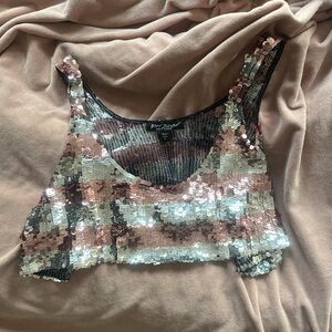 Betsey johnson sequin top